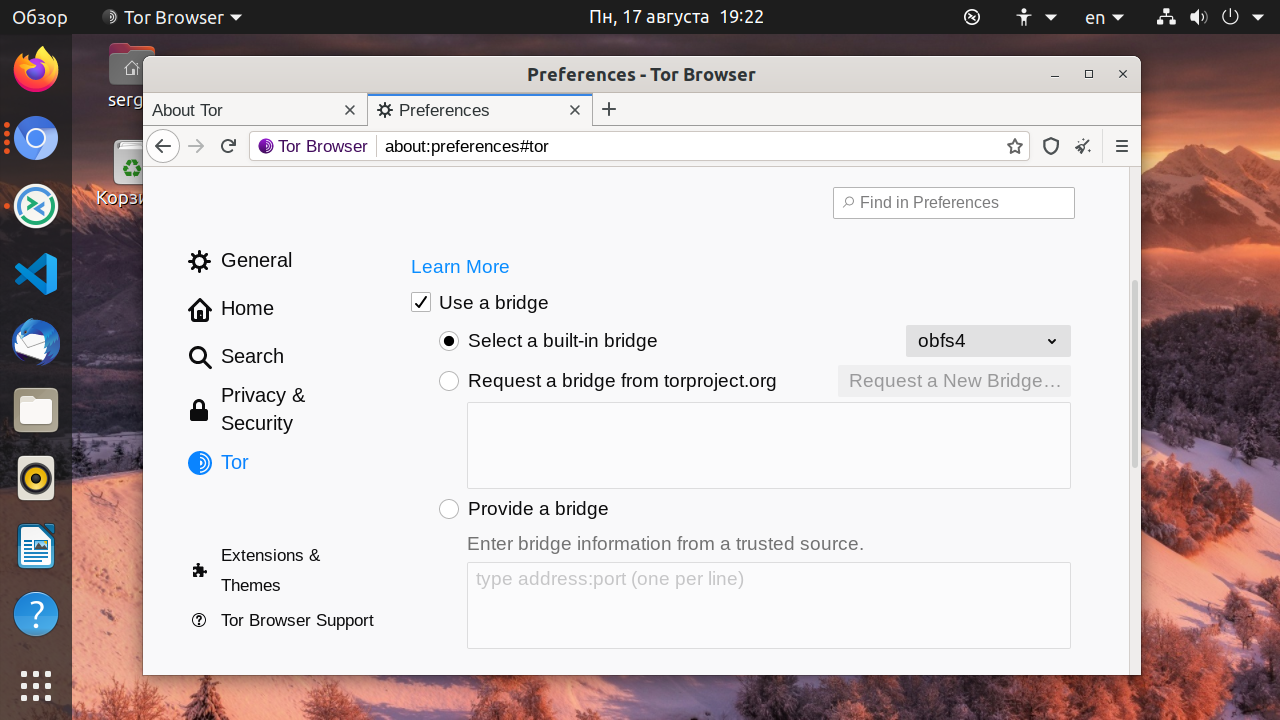 как установить tor browser ubuntu hydraruzxpnew4af