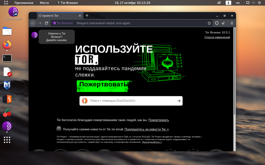 tor browser без установки